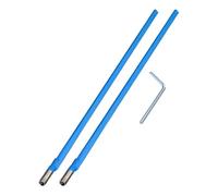 CATIEBYE Juego de Barras de Armadura Bidireccionales y Superficie Lisa con Llave de Acero Azul Accesorio para Reemplazo y Ajuste del Alma del Mástil para Guitarra Eléctrica