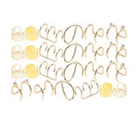 CATIEBYE Juego de Joyas Cabello Dorado Clips Orejas de Aleación de Zinc, Diseño Versátil y Accesorios para Proyectos DIY en Mujeres