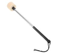 CATIEBYE Mazo de Bombo de Percusión de Acero Inoxidable Cabeza de Fieltro de Lana, Accesorio para Instrumentos Musicales, Herramienta Profesional para Batería y Banda de Marcha