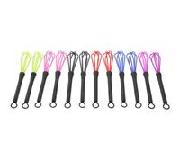 CATIEBYE Mezclador de Plástico Abs para Teñir el Cabello 12 Piezas, Agitador Seguro y Elegante para de Peluquería y Uso