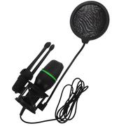 CATIEBYE Micrófono USB de Condensador para Juegos y Conferencias Reducción de Ruido y Soporte Metálico, Color Negro, Adecuado para Actividades Diarias y Lecturas Color Aleatorio