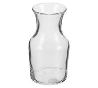 CATIEBYE Mini Decantador de Vino y Uso Versátil Diseño de Boca Plana de Vidrio Transparente 122 Ml para Servir Vino Individual en Casa o Restaurante