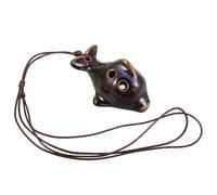 CATIEBYE Ocarina de Cerámica con Forma de Animal Marino de 4 Agujeros, Instrumento de Viento para Principiantes, Diseño Portátil y Sonido Claro para Aficionados la Melodía