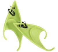 CATIEBYE Orejas de Hada de Látex Color Verde Claro para Cosplay, Accesorio Ligero y Resistente para Fiesta y Fotografía, Diseño Delicado y Único para Mujer