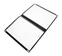 CATIEBYE Porta para 6 para Blanco Bar o de y Menús Restaurante Plástico Textura, Diseño Moderno y Capacidad Páginas 12 Caras, Adecuado para de Bebidas