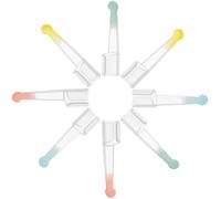 CATIEBYE Puntas de Repuesto para Oreja Visibles 3.5mm y 3.9mm, Kit de 8 Palas de Silicona Transparente en Colores Rosa, Amarillo, Azul y Verde, Herramienta Inteligente para Eliminación