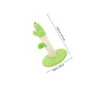 CATIEBYE Rascador Vertical para Gatos Tamaño Mediano Poste de Sisal Natural Forma de Cactus Resistente al Desgaste Accesorio para Interiores y Juego Diario para Gatitos