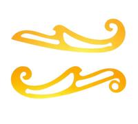 CATIEBYE Regla para Cortar Tela de Plástico Amarillo 2piezas, Resistente y No se Deforma, Adecuado para DIY de Costura y Diseño de Ropa