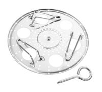 CATIEBYE Rejilla Soporte Redondo de Acero Inoxidable para Cocinar al Vapor Resistente y Apta para Huevos y Alimentos Pequeños
