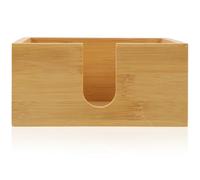 CATIEBYE Servilletero Cuadrado de Madera Resistente para Mesa, Organizador de Servilletas Decorativo y Compacto, Dispensador de Pañuelos Adecuado para Cocina, Baño y Cócteles
