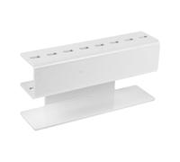 CATIEBYE Soporte de Acrílico para Pinzas de Pestañas 8 Ranuras, Organizador de Color Claro para Herramientas de Extensión de Pestañas, Estante Práctico para Almacenar y Exhibir Pinzas