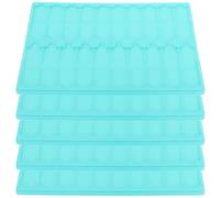 CATIEBYE Soporte de Almacenamiento para Diapositivas de Microscopio Verde de Plástico 20 Ranuras para Clasificación y Secado Seguro en Microbiología y Experimentos, Pack de 5