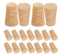 CATIEBYE Tapones de Corcho de Madera Beige que Mantienen la Frescura 20 Diseño Elegante para Botellas de Vino Tinto Adaptan a Varios Tipos de Apertura