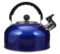 CATIEBYE Tetera Hervidor Silbante Acero Inoxidable 2l Azul Oscuro Mango Ergonómico para Cocina Hogar Inducción Gas