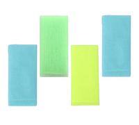 CATIEBYE Toallas Exfoliantes de Baño 4 Piezas de Nailon Multicolor para Ducha, Paños Corporales Espuma Rápida, Diseño Ligero y Colgante, Ideales para Limpieza de Espalda y Color Aleatorio