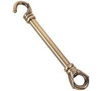 CATIEBYE Varilla para Lámpara Colgante con Gancho 10 Cm Metálica Electrochapada Color Verde Antiguo Soporte Resistente para Colgar Luces en Hogar, Almacén o Taller