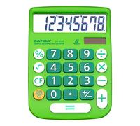 CATIGA Calculadora de Escritorio de 8 Dígitos con Doble Alimentación, Pantalla LCD, Botones Grandes, para Hogar, Oficina y Escuela, 4 Funciones, Calculadora Básica para Escritorio, CD-8185