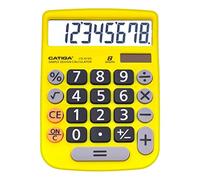 CATIGA Calculadora de Escritorio de 8 dígitos con energía Solar y Pantalla LCD, Botones Grandes, para el hogar, Oficina, Escuela, Clase y Negocios, calculadora básica pequeña de 4 Funciones para