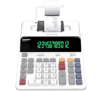 CATIGA Calculadora de impresión térmica de 12 dígitos con impresión de cinta, máquina de adición sin tinta, 5 veces más rápida a 8.0 LPS, pantalla fluorescente extragrande, cálculo de impuestos con