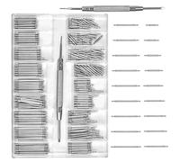 Catime 360 Piezas Barras de Resorte para Correas de Reloj, Pasadores de Resorte de Banda de Reloj 18 Tamaños, Pines de Correa de Reloj de 8-25 mm con Herramientas de Reparación