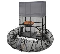 Catio - Recinto para gatos y animales pequeños, corralito para mascotas con túnel extraíble para mascotas para uso en interiores y exteriores