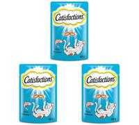 Catisfaction Premios para Gatos, Sabor Salmón, 60g (Paquete de 3)