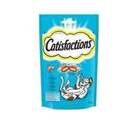 Catisfactions con Snack per Gatto Delizioso Salmone - Confezione da 6 Pezzi
