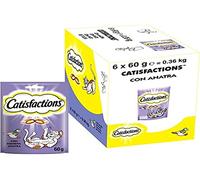 Catisfactions Friandises pour Chat au Canard en Sachet de 60 g - Pack de 6