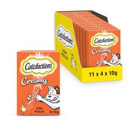 Catisfactions Premios para Gatos Creamy Pollo 11 x 4 x 10g