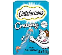 Catisfactions Premios para Gatos Creamy Salmón 11 x 4 x 10g