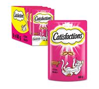 Catisfactions Premios para Gatos, Sabor Buey (Pack de 6 x 60g)