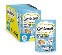 Catisfactions Premios para Gatos Sabor Fiesta del Mar 6x55g