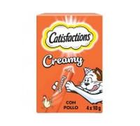 Catisfactions snack gato creamy pollo 4x10 gr