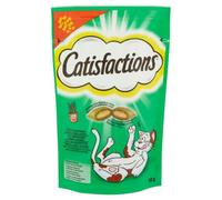 Catisfactions Snack para gato con Hierba Gata Irresistible, 6 paquetes de 60 g