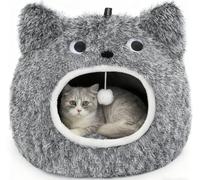 CATISM Camas para Gatos, Casa para Gatos Interior Nido de Mascotas, Cama Cueva para con Cojines extraíbles y Lavables