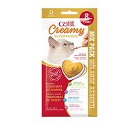Catit Creamy Superfood Snack húmedo para Gato Mix Pack, 8x10g