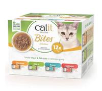 Catit Cuisine Bites Alimento húmedo para gato adulto Pack 12 x 75 g