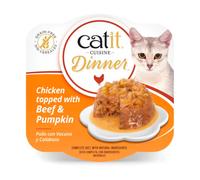 Catit Cuisine Dinner - Alimento húmedo para gato adulto - Pollo y calabaza - Cantidad: 75 g