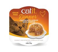 Catit Cuisine Dinner - Alimento húmedo para gato adulto - Pollo y calabaza - Cantidad: 75 g