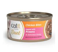 Catit Cuisine Duet - Alimento húmedo para gato adulto - Pollo y gambas - Cantidad: 75 g