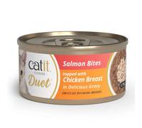 Catit Cuisine Duet - Alimento húmedo para gato adulto - Salmón y pollo - Cantidad: 75 g