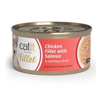 Catit Cuisine Filete - Alimento húmedo para gato adulto - Pollo con salmón - Cantidad: 75 g