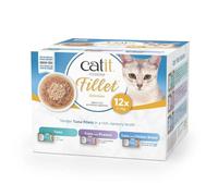 Catit Cuisine Selección de Filetes - Alimento húmedo para gato adulto - Multipack de atún - Cantidad: Maxi pack 12