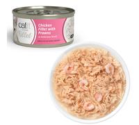 Catit Cuisine Fillet Frango Desfiado com gambas em caldo 75 gr - 12 unidades