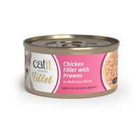 Catit Cuisine Filete - Alimento húmedo para gato adulto - Pollo con gambas - Cantidad: 75 g