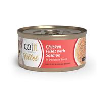 Catit Cuisine Filete - Alimento húmedo para gato adulto - Pollo con salmón - Cantidad: 75 g