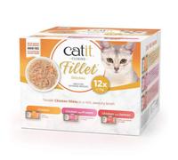 Catit Cuisine Fillet Selection - Alimento húmedo para gato adulto - Multipack de pollo - Cantidad: Maxi pack 12