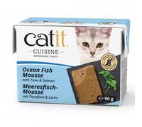 Catit Cuisine Mousse - Alimento en mousse para gato adulto - Merluza, atún y salmón - Cantidad: 90 g