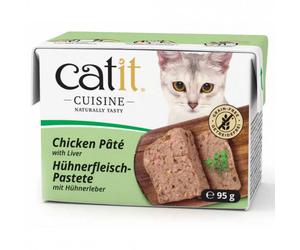Catit Cuisine Paté - Alimento en paté para gato adulto - Vaca y zanahoria - Cantidad: 95 g