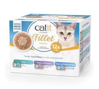 Catit Cuisine Selección de Filetes - Alimento húmedo para gato adulto - Multipack de atún - Cantidad: Maxi pack 12